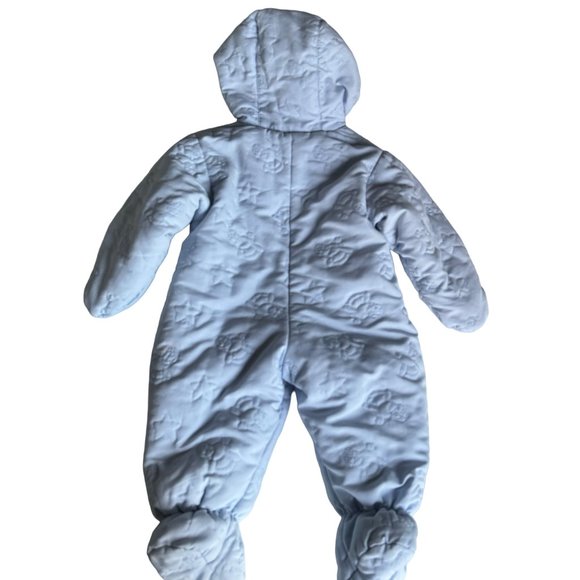 Le Petit Rothschild Infant Snowsuit 6mo Attached Mittens Booties Puffer Bunting - Picture 9 of 14